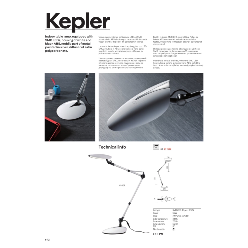 redo 01-1036 - Barn LED-Lampa KEPLER VEIOZA LED/6.5W/230V