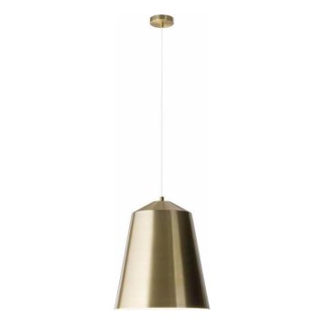 Redo 01-1104 - Ljuskrona med textilsladd AYLA 1xE27/42W/230V diameter 36 cm guld