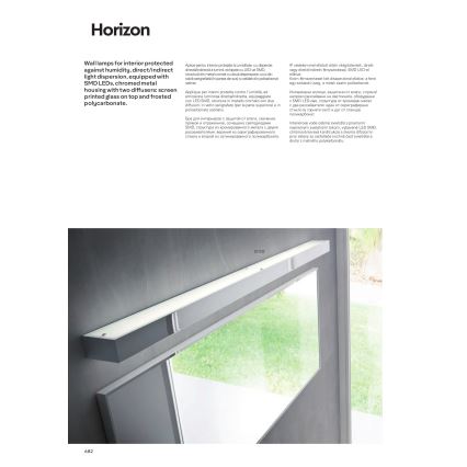 Redo 01-1132 - Badrumsspegel med LED-belysning HORIZON LED/30W/230V 120 cm IP44