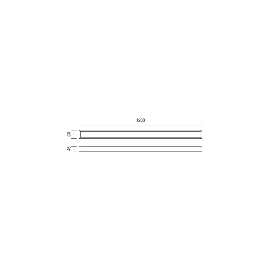 Redo 01-1132 - Badrumsspegel med LED-belysning HORIZON LED/30W/230V 120 cm IP44
