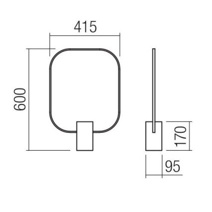 Redo 01-1226 - Dimbar LED-bordslampa DOM LED/21W/230V vit
