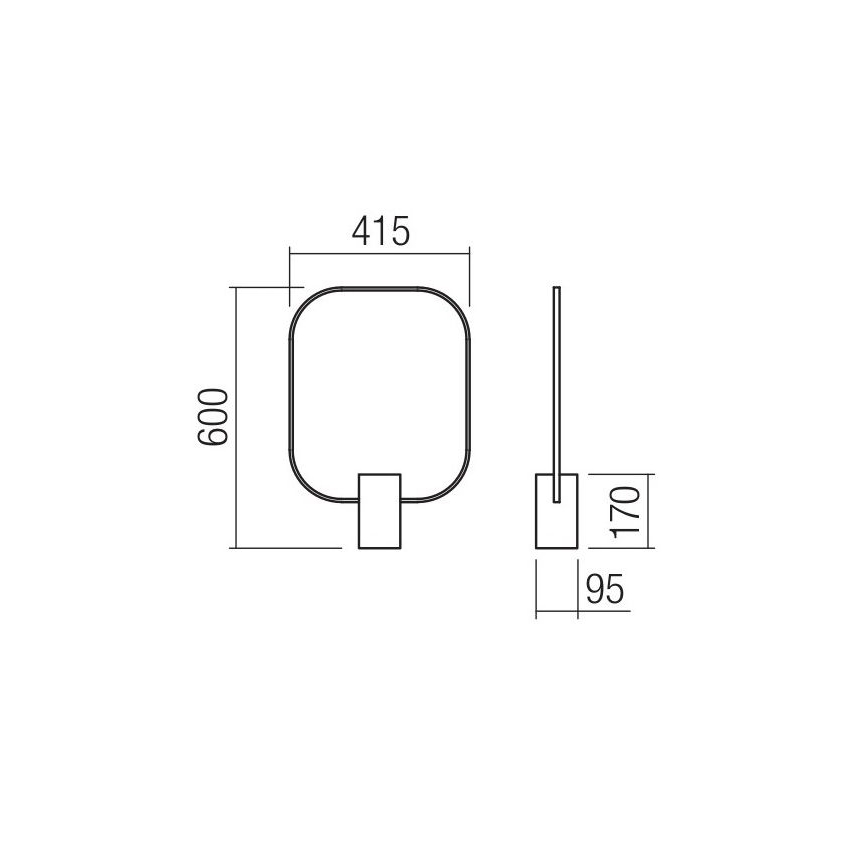 Redo 01-1226 - Dimbar LED-bordslampa DOM LED/21W/230V vit