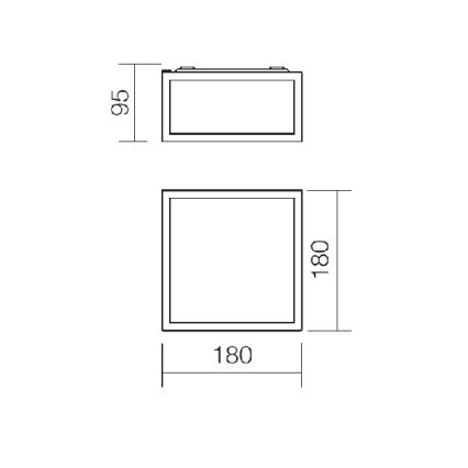 Redo 01-1236 - LED-badrumstaklampa EGO LED/12W/230V IP44 blank krom