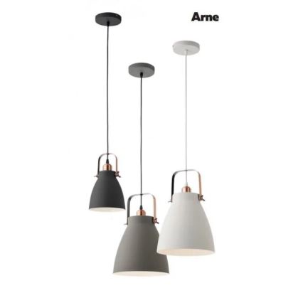 Redo 01-1311 - Ljuskrona med textilsladd ARNE 1xE27/42W/230V vit