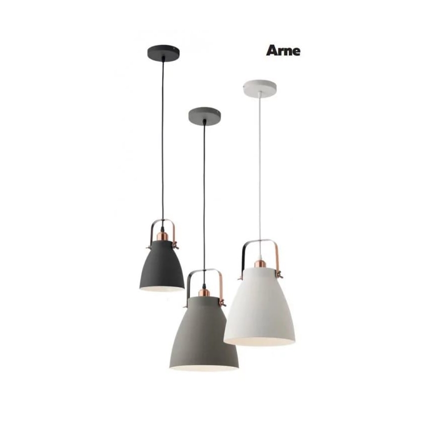 Redo 01-1311 - Ljuskrona med textilsladd ARNE 1xE27/42W/230V vit