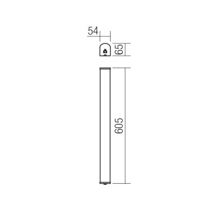 redo 01-1392 - LED Badrumsbelysning vägg MARKER LED/10W/230V IP44