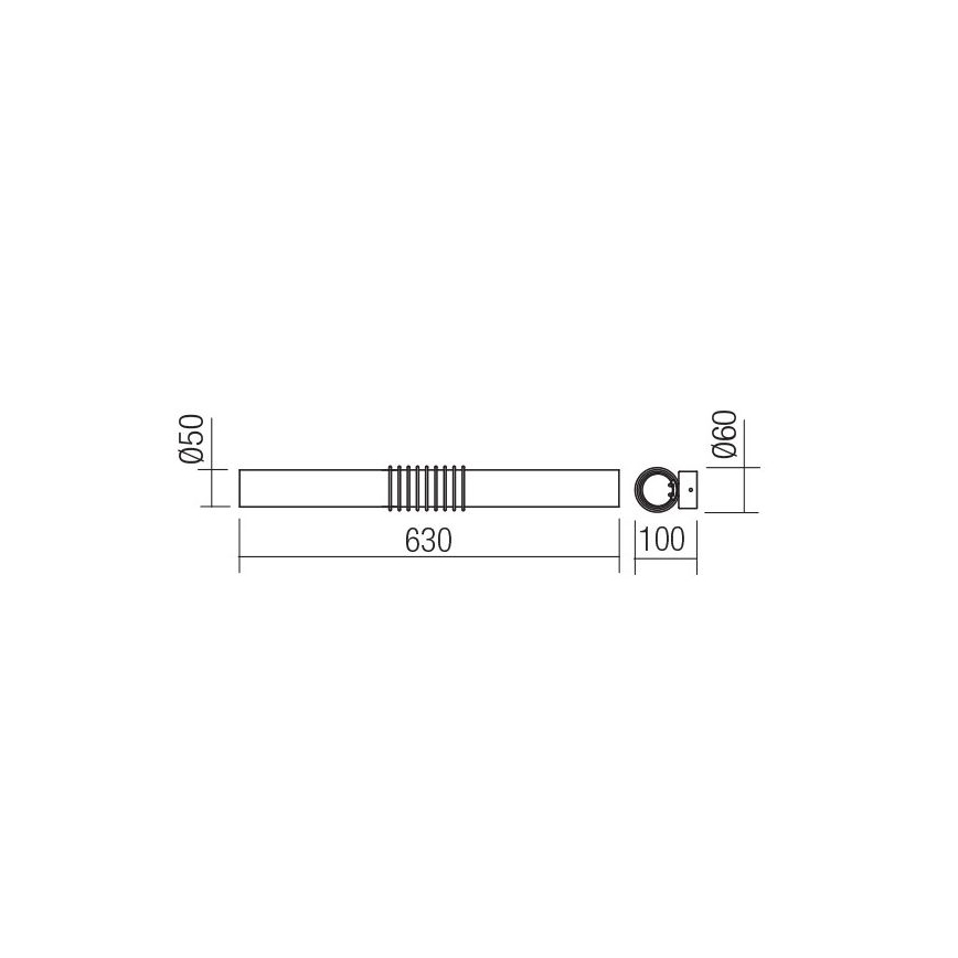 Redo 01-1431 - LED väggbelysning AVANCE LED/14W/230V 63 cm vit