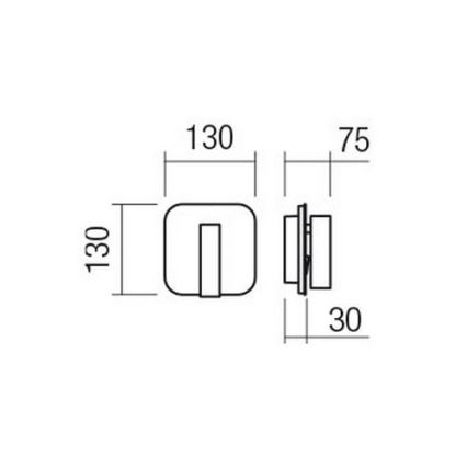 Redo 01-1491 - LED vägglampa QUDA LED/6W/230V + LED/3W CRI 90 USB vit