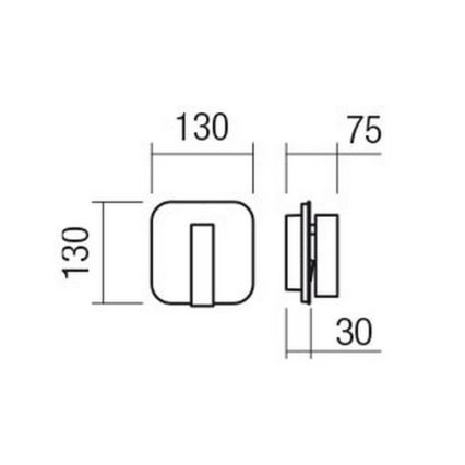 Redo 01-1492 - LED väggarmatur QUDA LED/6W/230V + LED/3W CRI 90 USB svart