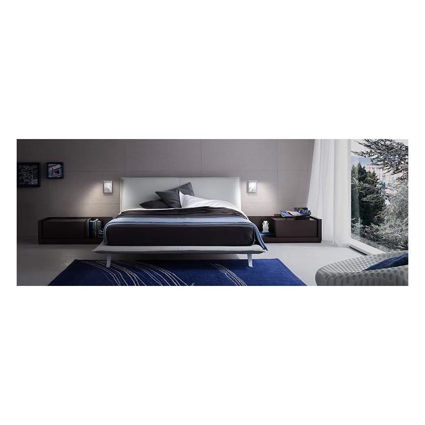 Redo 01-1499 - LED väggspotlight AGOS LED/6W/230V + LED/3,2W USB vit