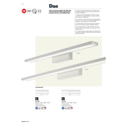 redo 01-1527 - LED Badrum spegelbelysning DAO 1xLED/36W/230V IP44