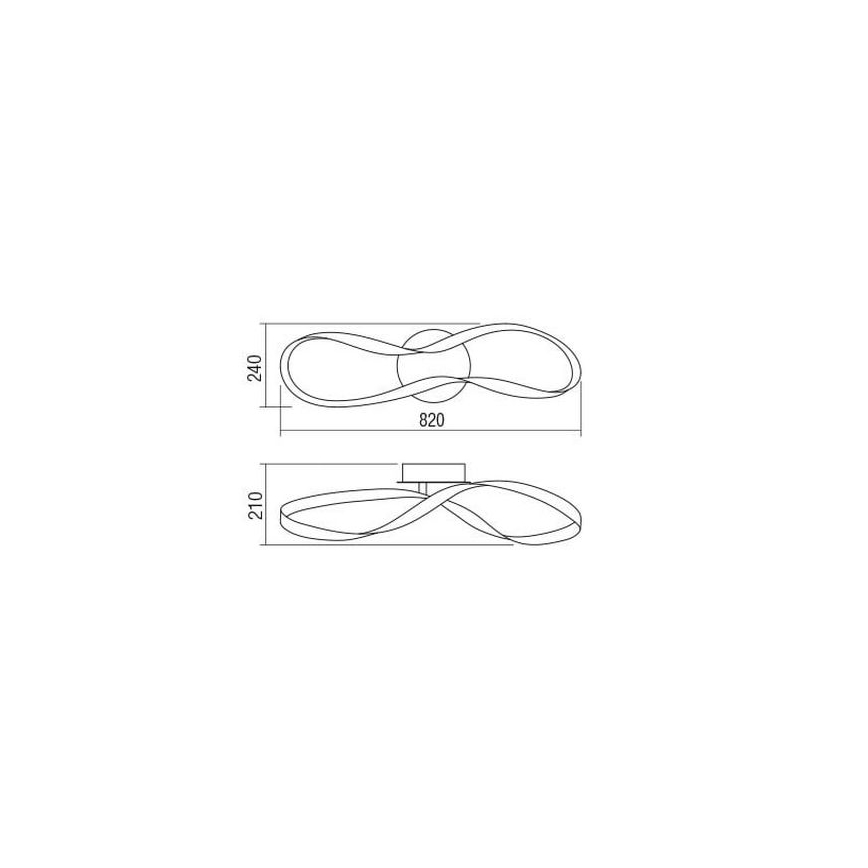 Redo 01-1529 - LED Dimbar taklampa NUBO LED/34,5W/230V vit