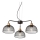 Redo 01-1573 - Taklampa med kabel TAMIS 3xE27/42W/230V Ø 59 cm svart