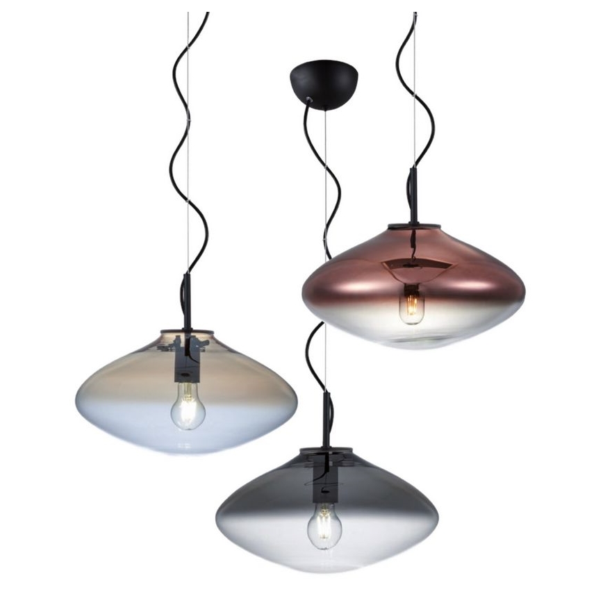 Redo 01-1618 - Ljuskrona med textilsladd ABSOLUTE 1xE27/42W/230V beige