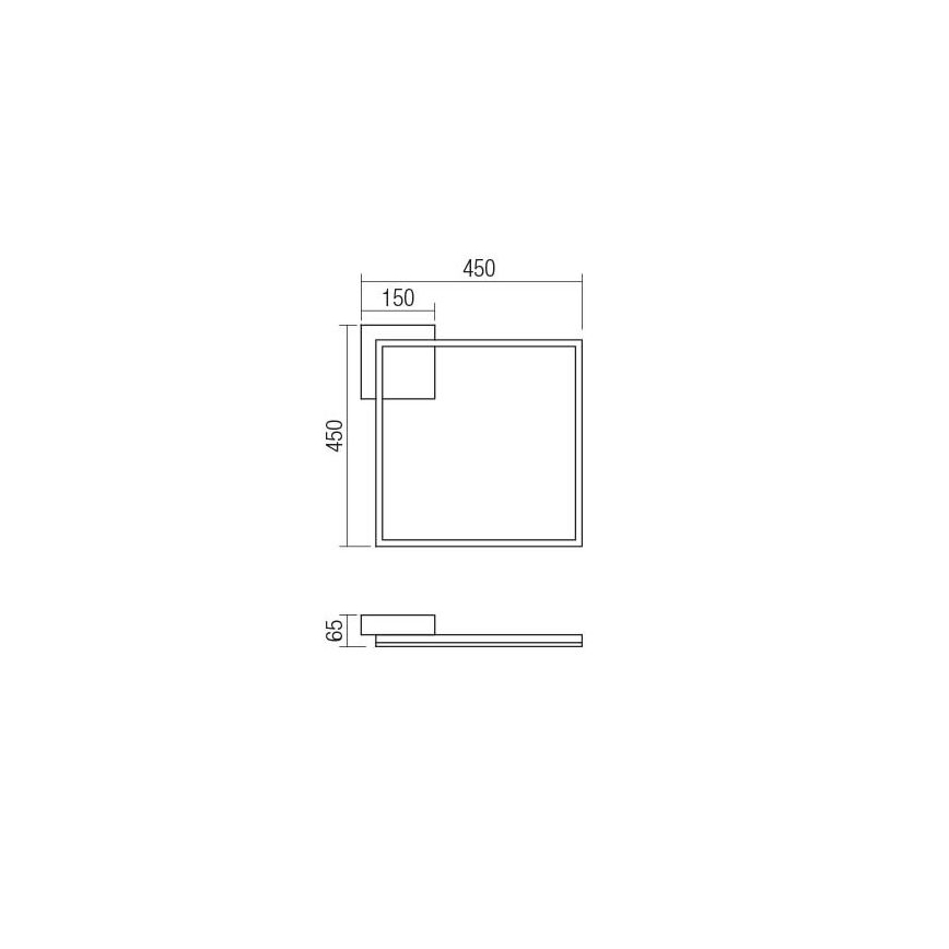 Redo 01-1639 - Dimbart LED-taklampa KLEE LED/30W/230V 45x45 cm guld