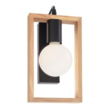 Redo 01-1663 - Vägglampa TIMBER 1xE27/42W/230V bok