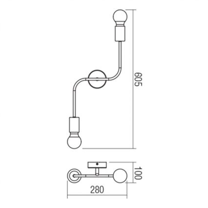 redo 01-1668 - Takbelysning YAK 2xE27/42W/230V