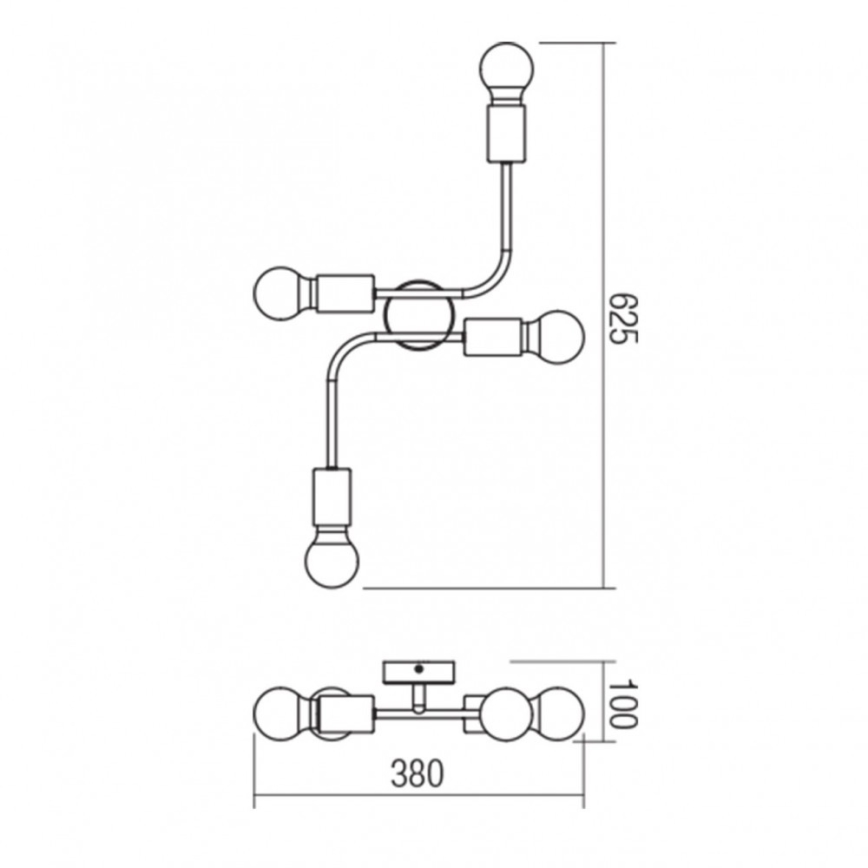 redo 01-1669 - Takbelysning YAK 4xE27/42W/230V
