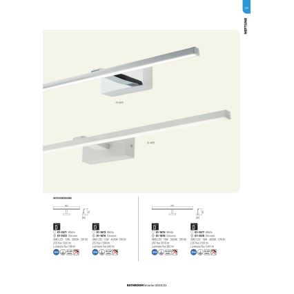 redo 01-1671 - LED Badrum spegelbelysning NEPTUNE LED/12W/230V IP44