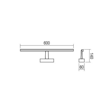 redo 01-1671 - LED Badrum spegelbelysning NEPTUNE LED/12W/230V IP44