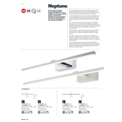 redo 01-1674 - LED Badrum spegelbelysning NEPTUNE LED/12W/230V IP44