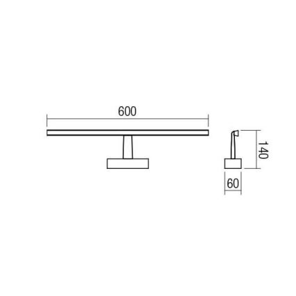 redo 01-1674 - LED Badrum spegelbelysning NEPTUNE LED/12W/230V IP44