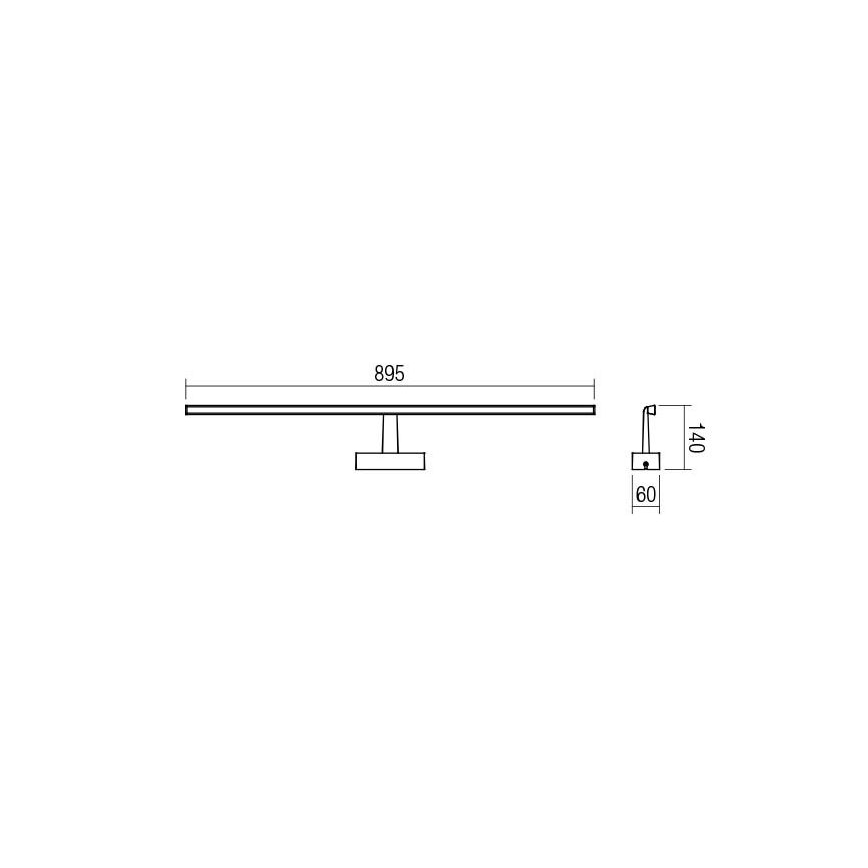 redo 01-1676 - LED Badrum spegelbelysning NEPTUNE LED/18W/230V IP44