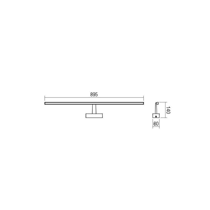 redo 01-1677 - LED Badrum spegelbelysning NEPTUNE 1xLED/18W/230V IP44