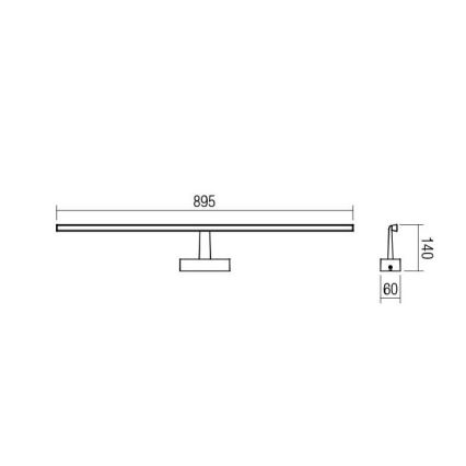 redo 01-1678 - LED Badrum spegelbelysning NEPTUNE 1xLED/18W/230V IP44