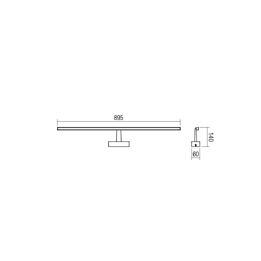 redo 01-1678 - LED Badrum spegelbelysning NEPTUNE 1xLED/18W/230V IP44