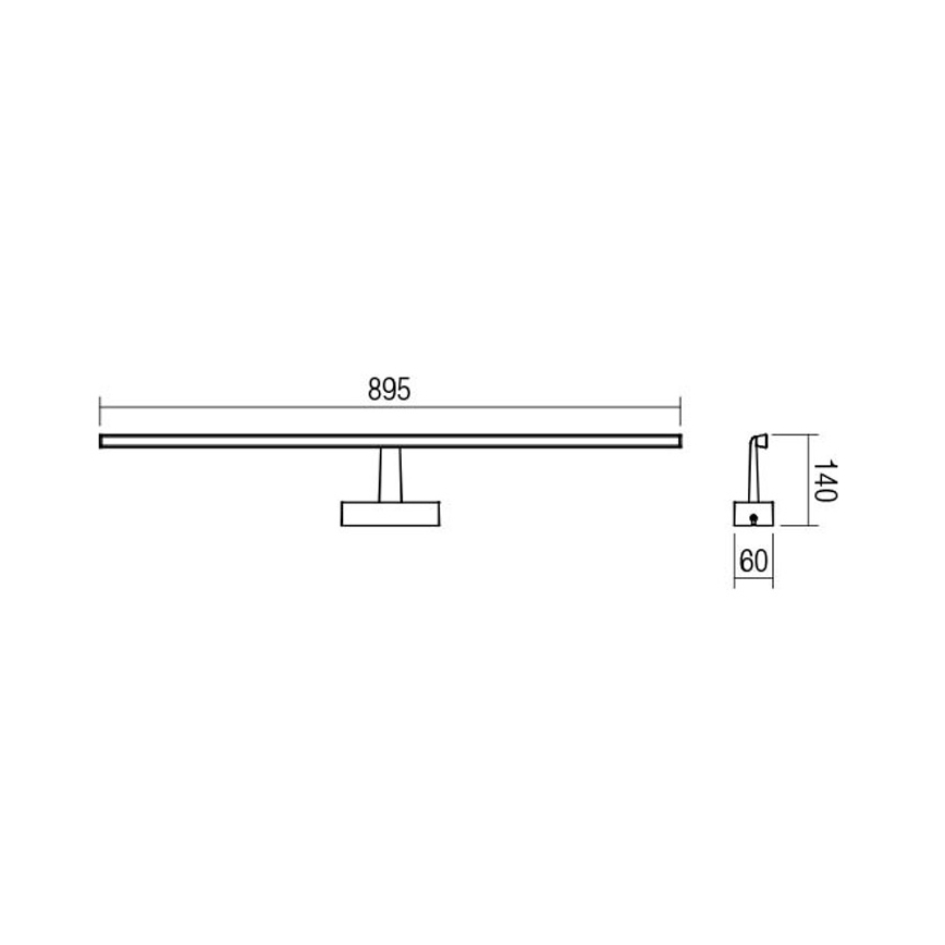 redo 01-1678 - LED Badrum spegelbelysning NEPTUNE 1xLED/18W/230V IP44