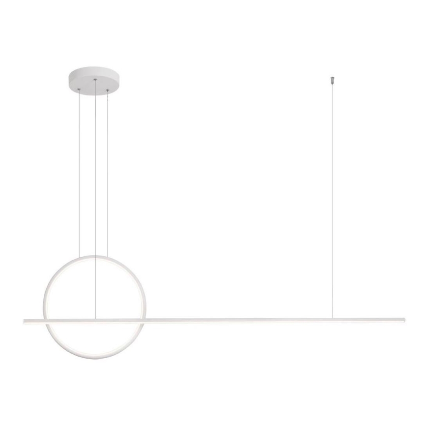 Redo 01-1734 - LED ljusreglerad ljuskrona på textilsladd GIOTTO LED/46W/230V vit