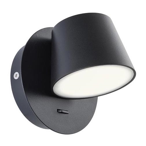 redo 01-1739 - LED Väggbelysning SHAKER LED/6W/230V svart