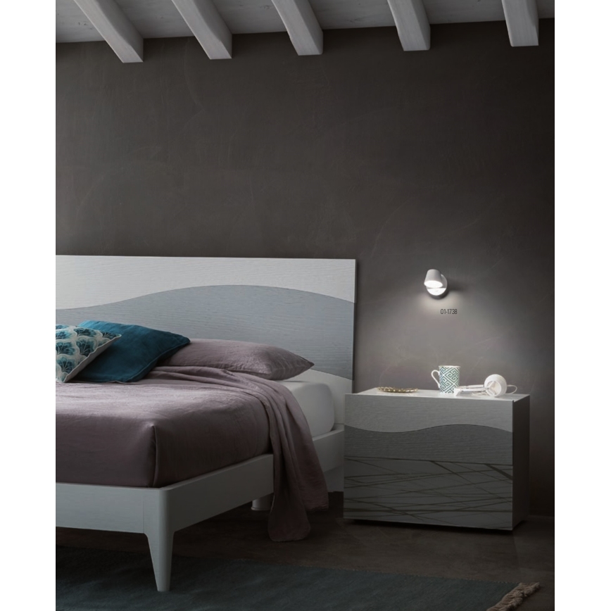 redo 01-1739 - LED Väggbelysning SHAKER LED/6W/230V svart
