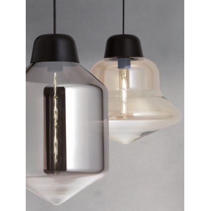 Redo 01-1770 - Ljuskrona med textilsladd AMNO 1x/E27/42W/230V diameter 33 cm beige