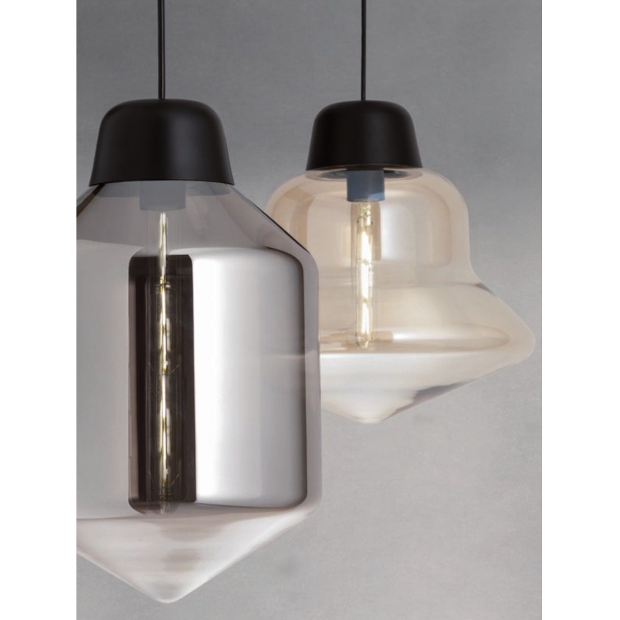 Redo 01-1770 - Ljuskrona med textilsladd AMNO 1x/E27/42W/230V diameter 33 cm beige