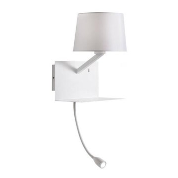 redo 01-1807 - LED Väggbelysning TOMO 1xE27/42W/230V+1xLED/3W