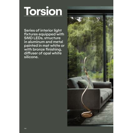 Redo 01-1815 - LED bordslampa TORSION LED/11W/230V vit