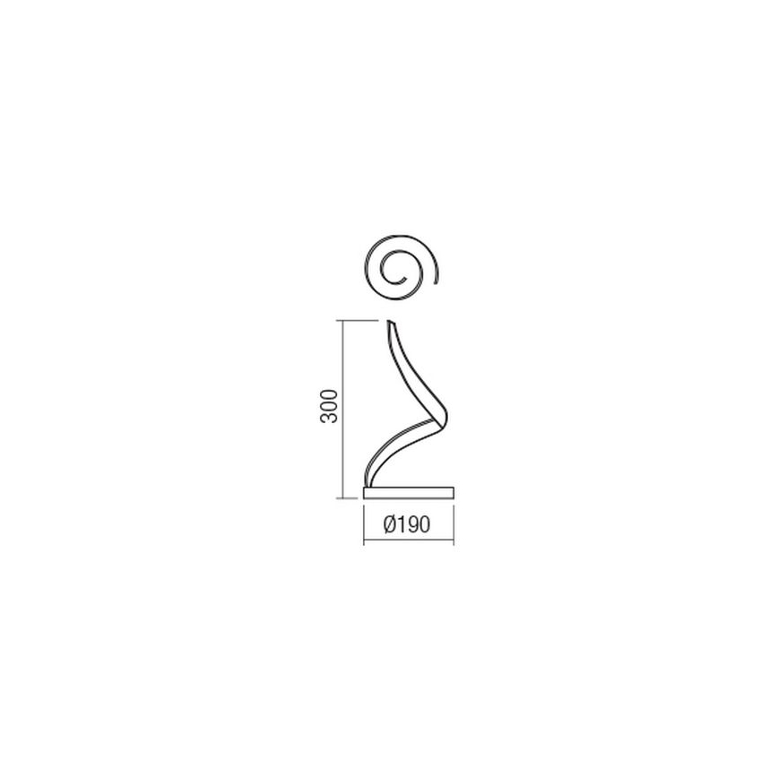 Redo 01-1816 - LED bordslampa TORSION LED/11W/230V 3000K brons