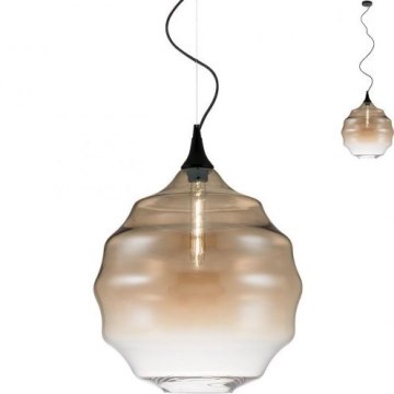 Redo 01-1844 - Ljuskrona med textilsladd SLAG 1xE27/42W/230V diameter 40 cm beige