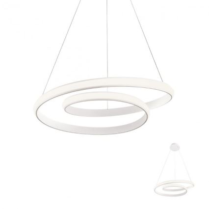 Redo 01-1888 - Dimmbar LED-pendel på vajer TORSION LED/29W/230V Ø 55 cm vit