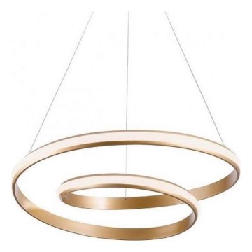Redo 01-1889 - Dimbar LED-takpendel på vajer TORSION LED/29W/230V 4000K Ø 55 cm brons