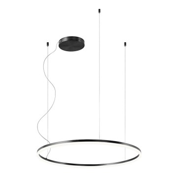 redo 01-1949 - LED Ljuskrona med snöre ORBIT LED/55W/230V svart