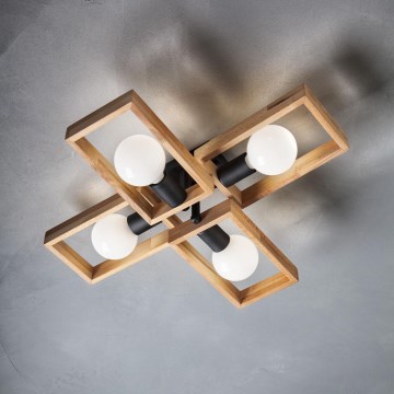 Redo 01-1969 - Taklampa TIMBER 4xE27/42W/230V bok