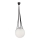 Redo 01-1972 - LED ljuskrona med textilsladd ALLURIA 1xE27/5W/230V diameter 25 cm