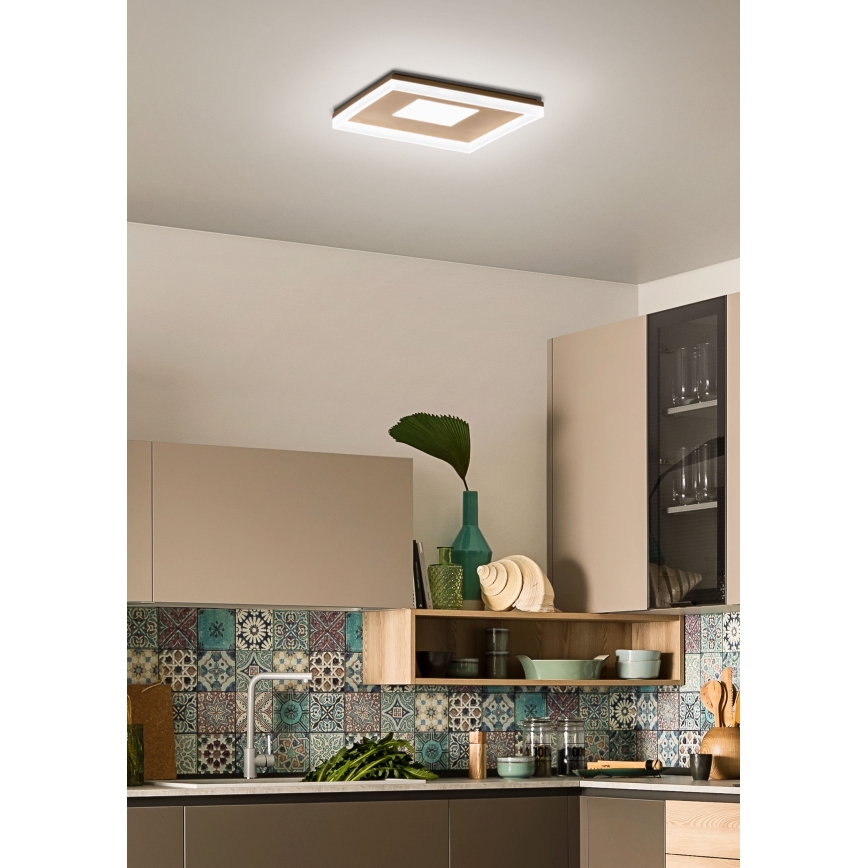 Redo 01-1998 - Dimmbar LED-taklampa MAYA LED/42W/230V 42,5x42,5 cm guld