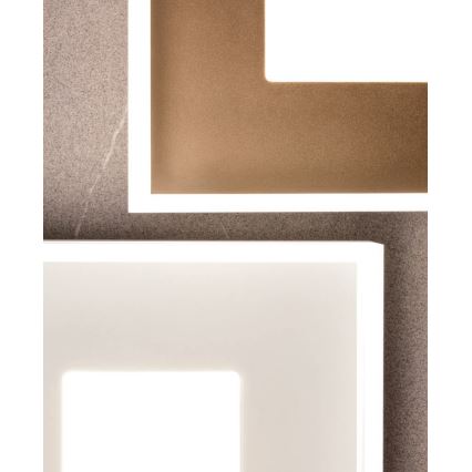 Redo 01-1998 - Dimmbar LED-taklampa MAYA LED/42W/230V 42,5x42,5 cm guld