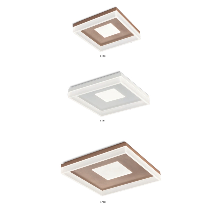 Redo 01-2000 - Dimbart takarmatur MAYA LED/55W/230V 51x51 cm guldfärgad