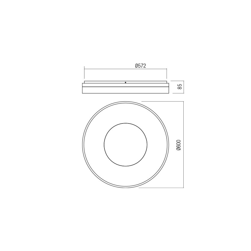 Redo 01-2004 - Dimbar LED-takarmatur MAYA LED/75W/230V Ø 60 cm guldig