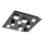 Redo 01-2015 - LED taklampa PIXEL LED/27W/230V 3000K 35x35 cm svart